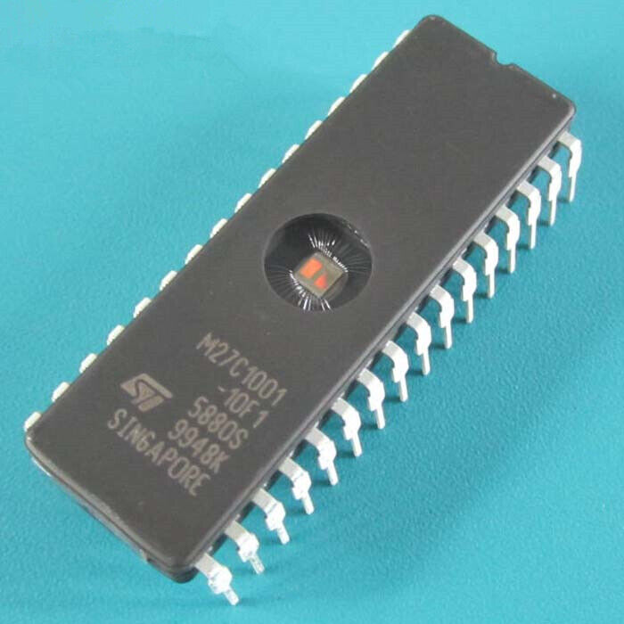 M27C1001-10F1 27C1001- ST IC EPROM UV 1MBIT 100NS 32CDIP  CALIDAD D5